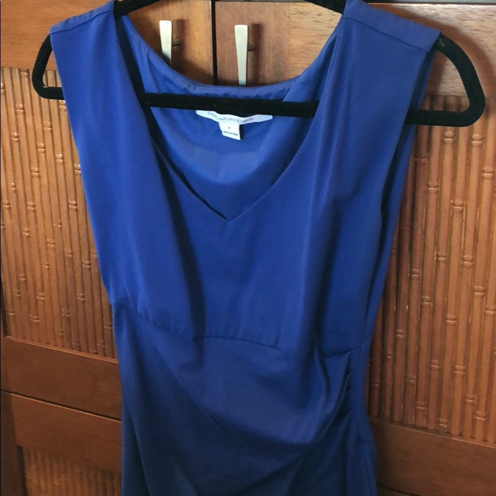 Diane Vonfurstenberg Royal Blue Shift Dress